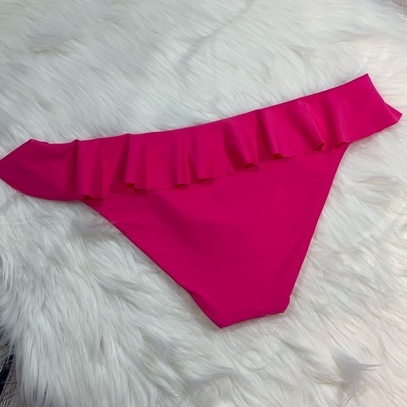 NWOT Tori Praver Pink Ruffle Bikini Bottom - Picture 5 of 5